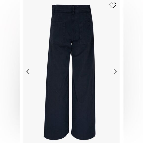 Nili Lotan Megan Midnight Soft Brushed Stretch Twill Pant - Picture 3 of 9